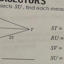 If rt bisects su find each measure