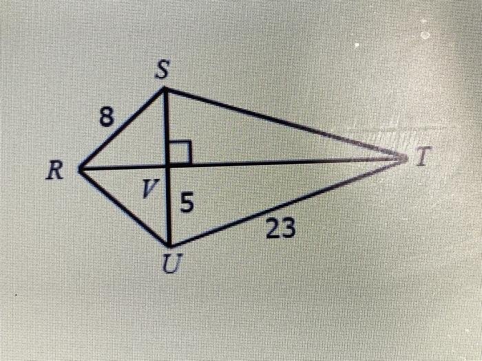 If rt bisects su find each measure